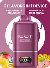 Load image into Gallery viewer, IGET MOVE 50K Puffs 2 in 1 Flavours Rechargeable Disposable Vape | Vape Paradise