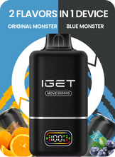 Load image into Gallery viewer, IGET MOVE 50K Puffs 2 in 1 Flavours Rechargeable Disposable Vape | Vape Paradise