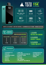 Load image into Gallery viewer, Yuzu 15000 Puff 5% Disposable Vape India | Vape Paradise