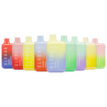 Load image into Gallery viewer, A collection of Elf Bar BC5000 disposable vape devices in various colors.