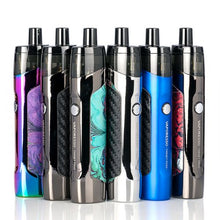 Load image into Gallery viewer, A collection of Vaporesso Target PM30 Pod Mod Kits in various colors including red, blue, black, silver, and purple.