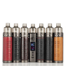 Load image into Gallery viewer, A collection of VOOPOO Drag X 80W Pod Mod vaping devices in various colors, featuring a digital display, zinc-alloy chassis, and a magnetic pod connection system.