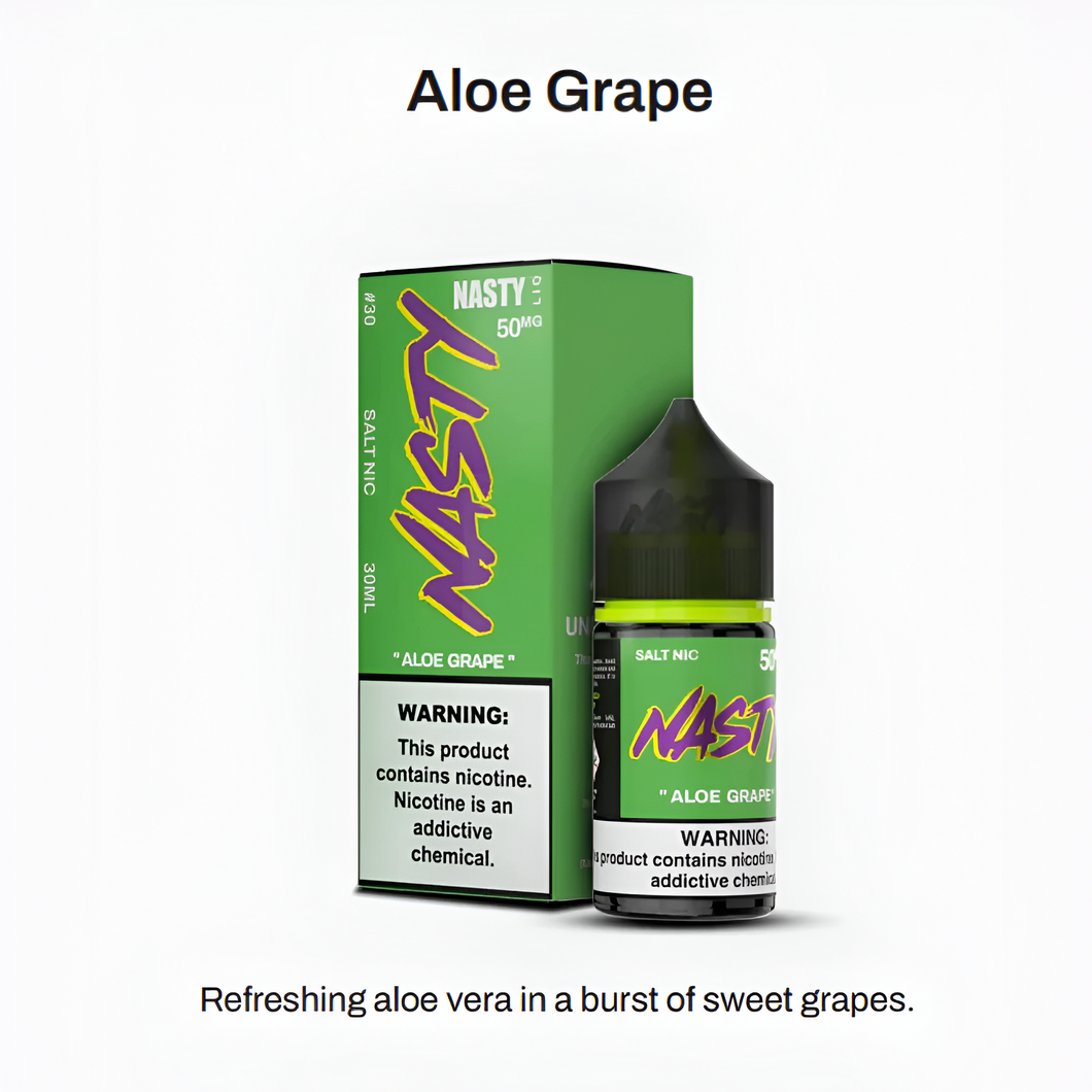 Aloe Grape - NASTY LIQ | 30ML Vape Juice | 20MG, 35MG, 50MG | Vape Paradise