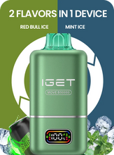 Load image into Gallery viewer, IGET MOVE 50K Puffs 2 in 1 Flavours Rechargeable Disposable Vape | Vape Paradise
