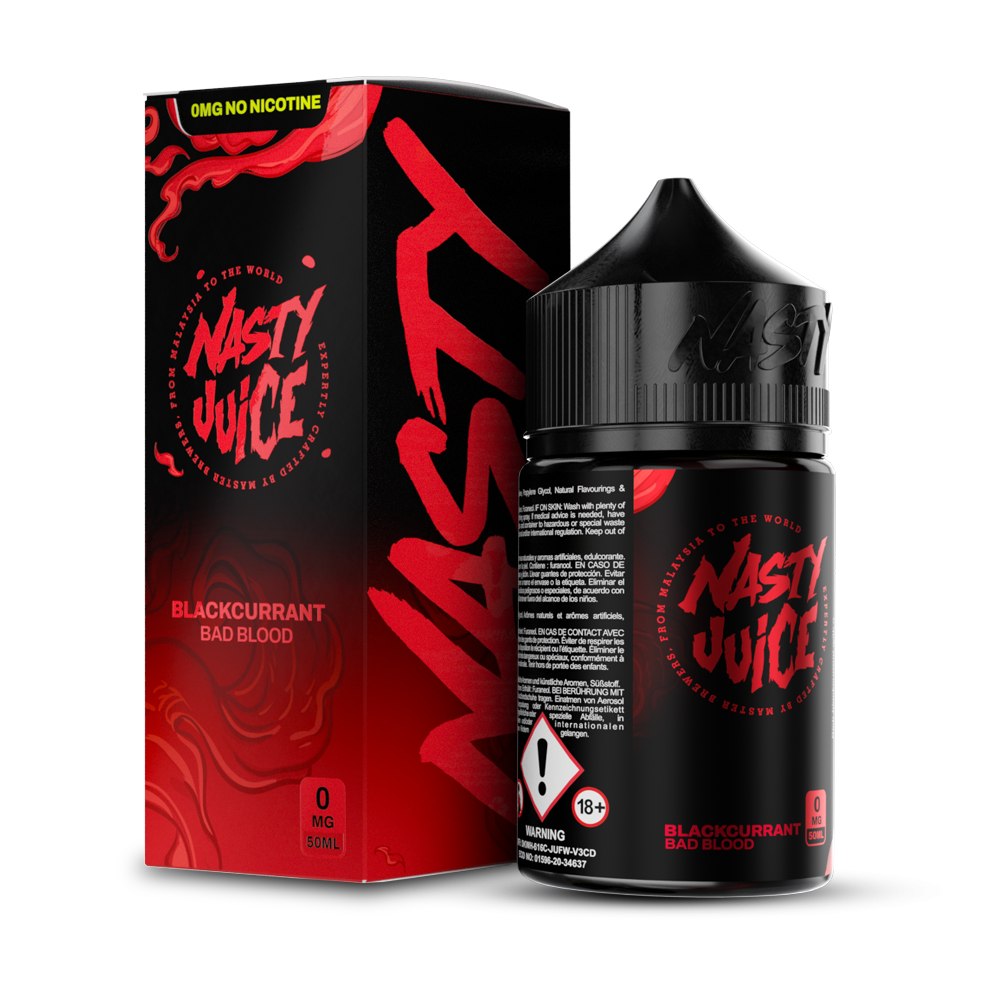 Bad Blood - Nasty Juice | 60ML Vape Juice | Aroma Concentrate | 3MG, 6MG | Vape Paradise