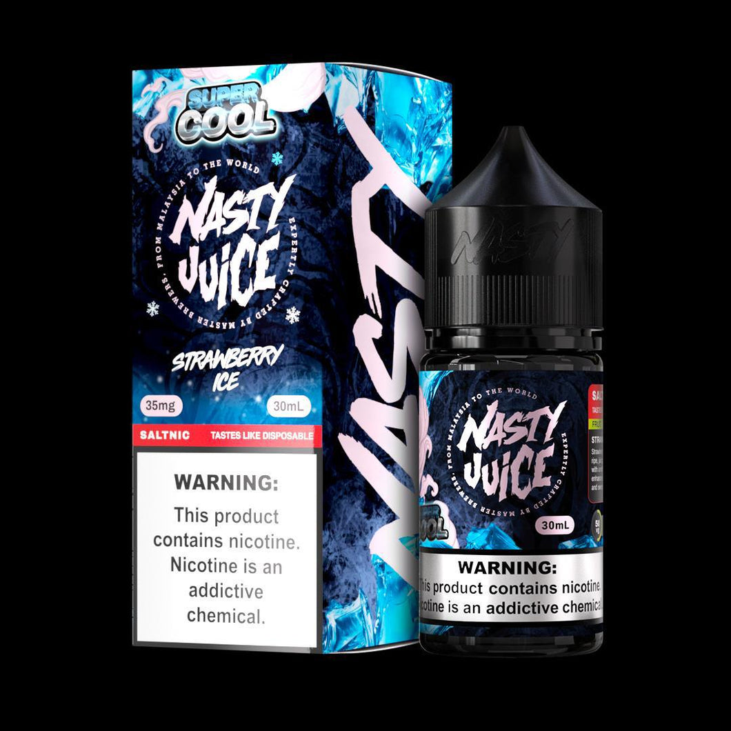 Strawberry Ice - Nasty Super Cool | 30ML Vape Juice | 35Mg,50MG | Vape Paradise