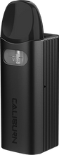 Load image into Gallery viewer, Uwell Caliburn AZ3 17W Pod System Kit black with white background 
