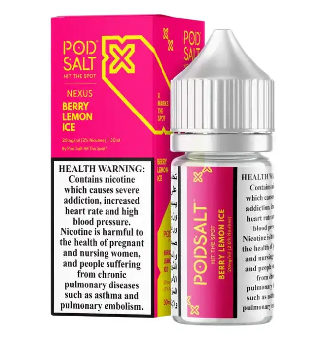 Berry Lemon Ice - Pod Salt Nexus | 30ML Vape Juice | 50MG | Vape Paradise