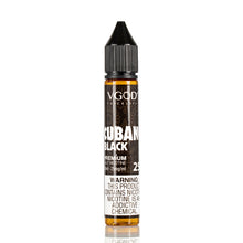 Load image into Gallery viewer, Cubano Black - VGod SaltNic | 30ML Vape Juice | 50MG | Vape Paradise

