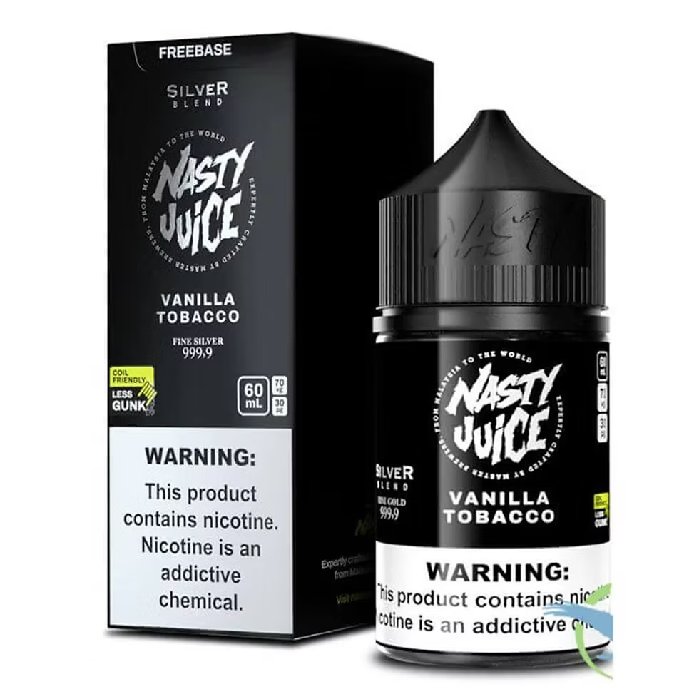 Vanilla Tobacco - Nasty Juice | 60ML Vape Juice | 3MG | Vape Paradise