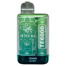 Load image into Gallery viewer, Green vape device with &#39;TE6000&#39; branding on a white background
