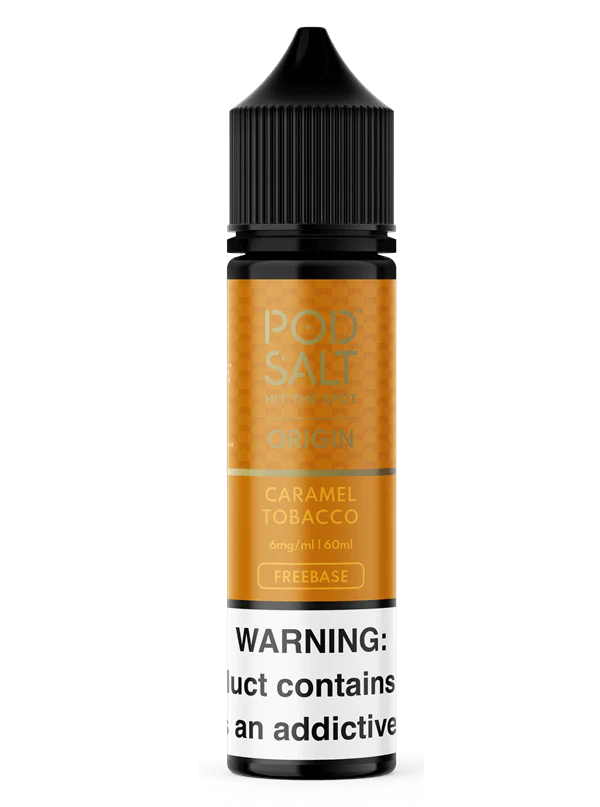Caramel Tobacco - Origin Pod Salt | 60ML Vape Juice | 3MG,6MG | Vape Paradise
