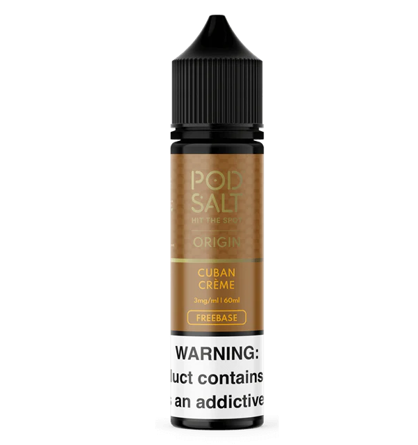 Cuban Creme - Origin Pod Salt | 60ML Vape Juice | 3MG,6MG | Vape Paradise