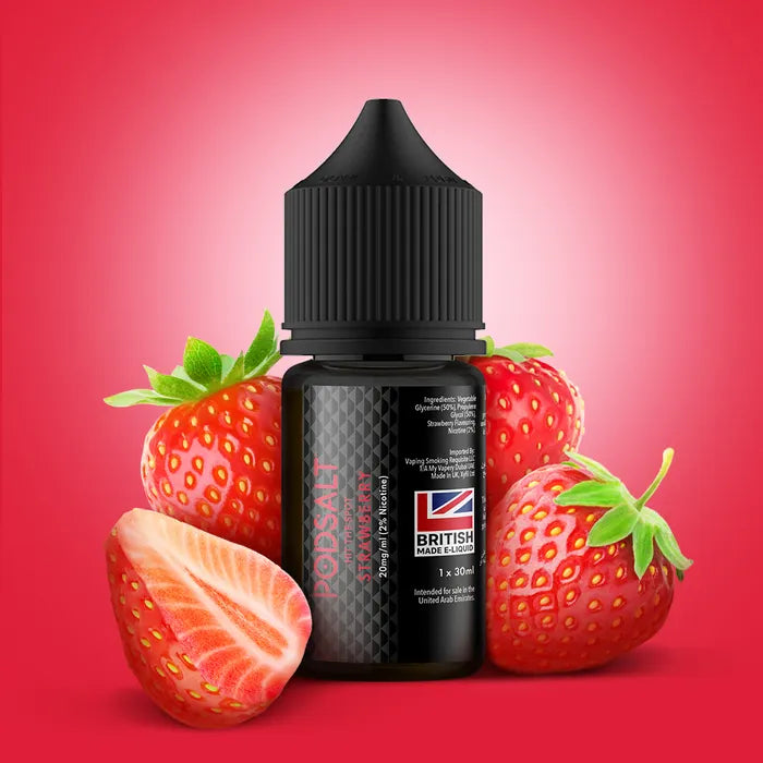 Strawberry - Pod Salt | 30ML Vape Juice | 50MG | Vape Paradise