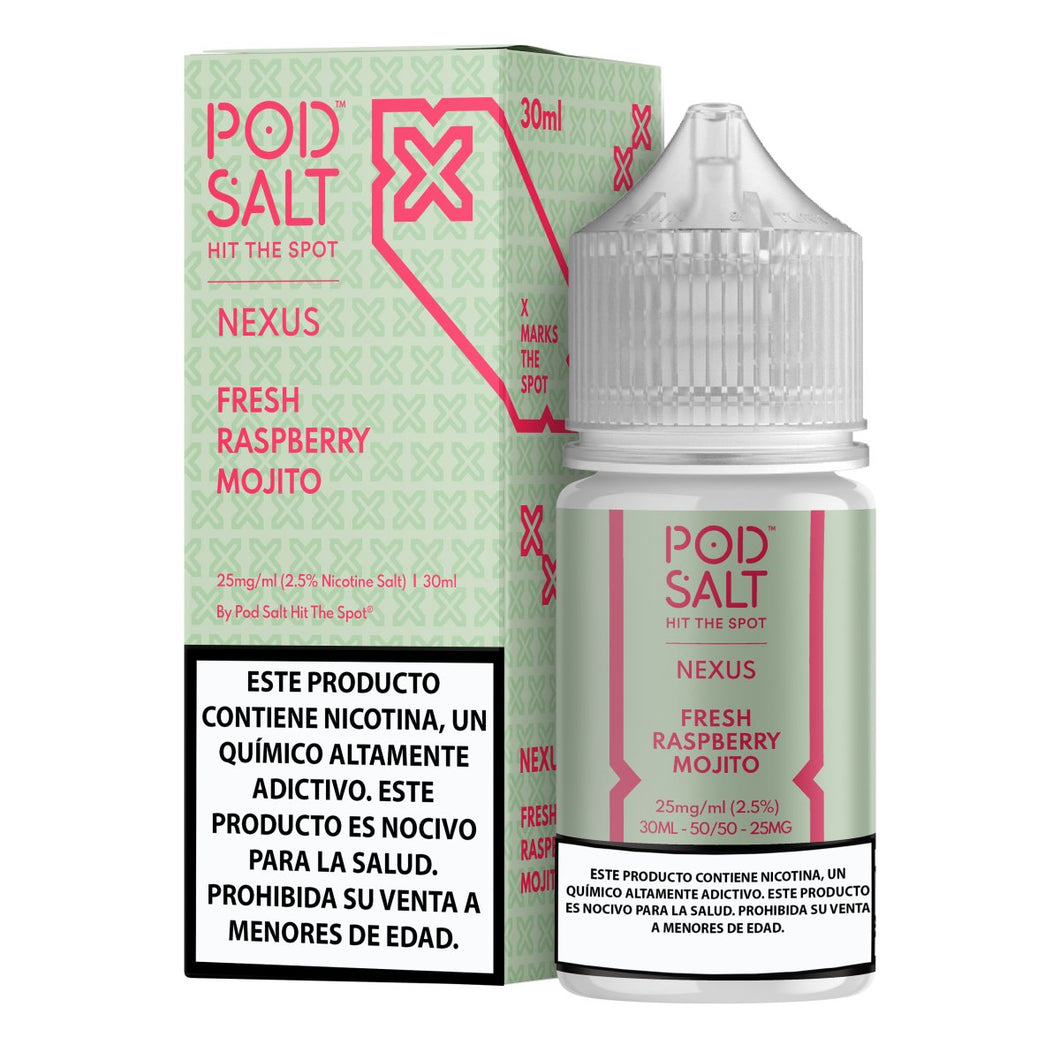 Fresh Raspberry Mojito - Pod Salt Nexus | 30ML Vape Juice | 25MG,50MG | Vape Paradise