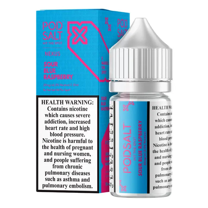 Sour Blue Raspberry - Pod Salt Nexus | 30ML Vape Juice | 25MG, 50MG ...