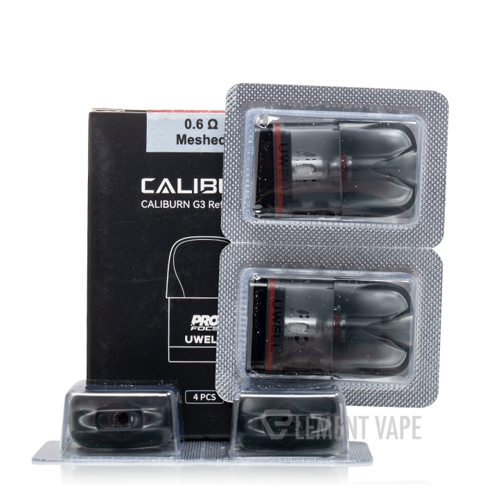UWEL Caliburn G3 replacement coils packaging on a white background