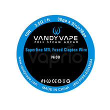 Load image into Gallery viewer, Vandy Vape Superfine MTL Wire Spools - 10 FEET | Vape Paradise
