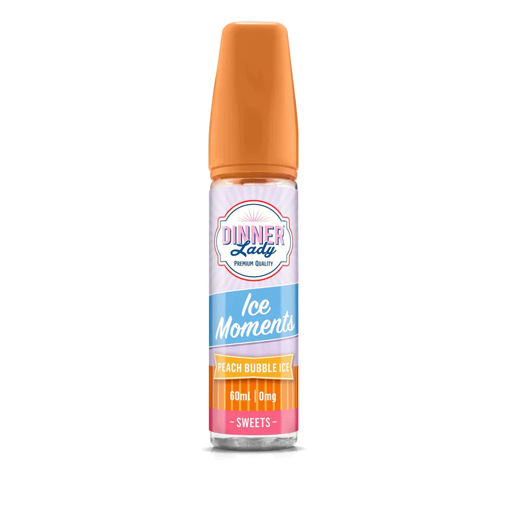 Peach Bubble - Dinner Lady Ice Moments | 60ML Vape Juice | 3MG, 6MG | Vape Paradise