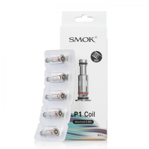 Packaging of SMOK LP1 Replacement Coils with multiple coils displayed in front of the package.