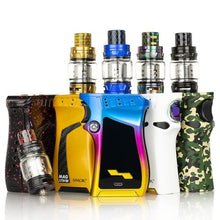 Load image into Gallery viewer, An assortment of SMOK vaping devices, featuring various colors and designs, including the SMOK MAG 225W TC Box Mod and the TFV12 Prince Sub-Ohm Tank.
